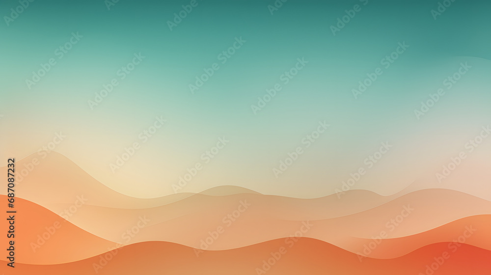 Smooth gradient background transitioning from teal to peach tones