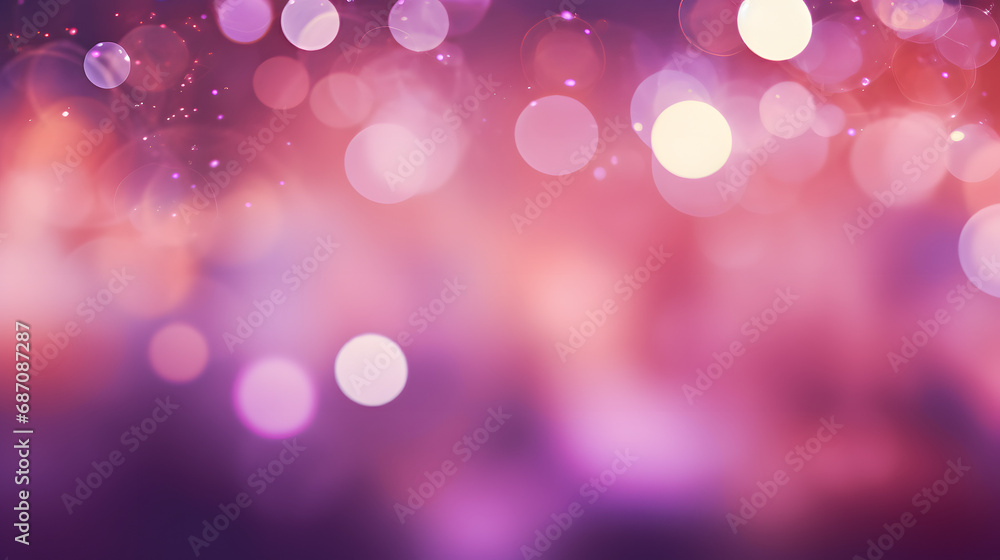Soft bokeh background with glowing lights in pink and purple Soft bokeh background with glowing lights in pink and purple