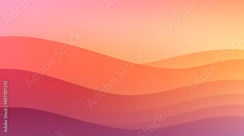 Smooth gradient background in sunset colors of orange, pink, and purple © Matthias