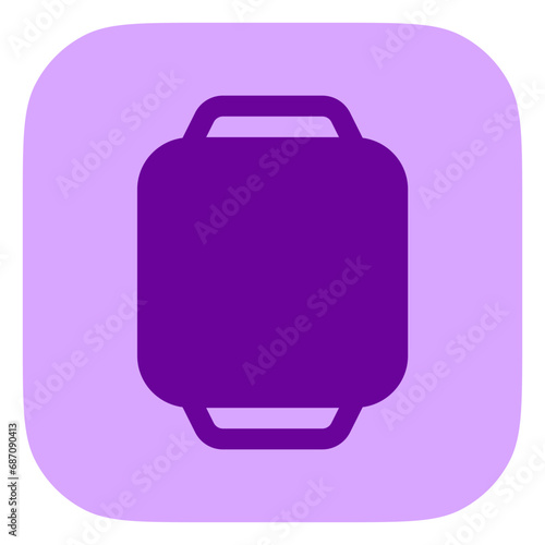 Editable vector blank square smartwatch screen icon. Part of a big icon set family. Perfect for web and app interfaces, presentations, infographics, etc