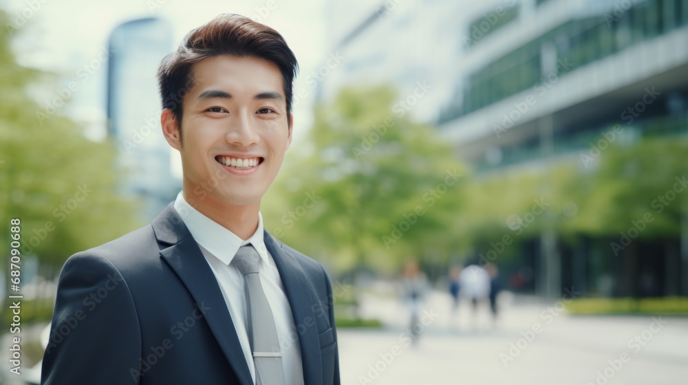 Portrait of a smiling young Asian businessman in the city. Portrait of a handsome Chinese businessman smiling at the camera. Close-up portrait of a happy young Asian businessman smiling outdoors. Portrait of a smiling young Asian businessman in the city. Portrait of a handsome Chinese businessman smiling at the camera. Close-up portrait of a happy young Asian businessman smiling outdoors.