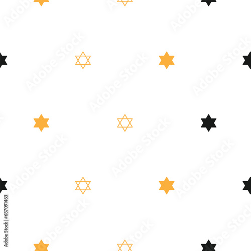 happy hanukkah minimalistic seamless pattern