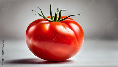 Wallpaper Mural Tomato vegetable with green leaves - set composition of food photography. Torontodigital.ca