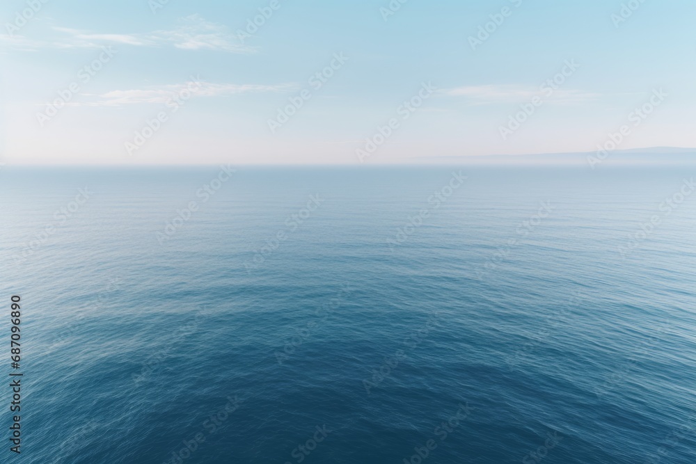Obraz premium Empty Ocean view from above. Sea surface aerial view. Water surface background. View of beautiful sea wave surface