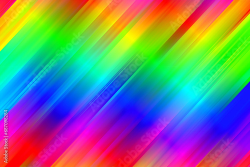 Vibrant Rainbow Diagonal Stripes: A Modern, Trendy, and Artistic Background Design