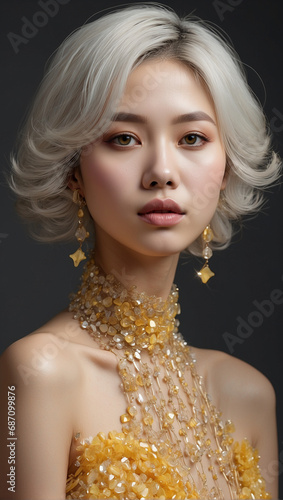 Portrait of a Beautiful Asian Girl