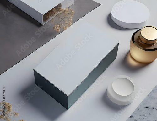 Product packaging, cosmetics mockup.