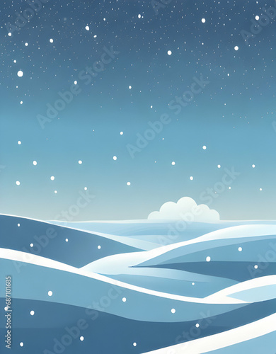 winter landscape with snow © HORA STUDIO