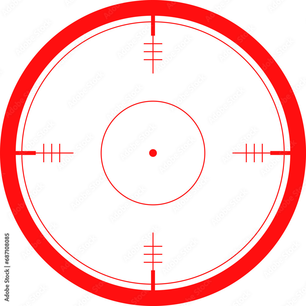 Naklejka premium Crosshairs target for sniper shot.