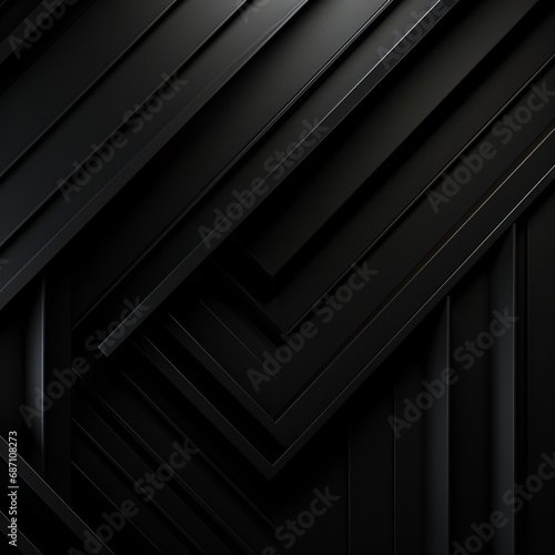 Cool Black Background with Luxurious Dark Lines and Mysterious Darkness Geometric Shapes for Modern Designs