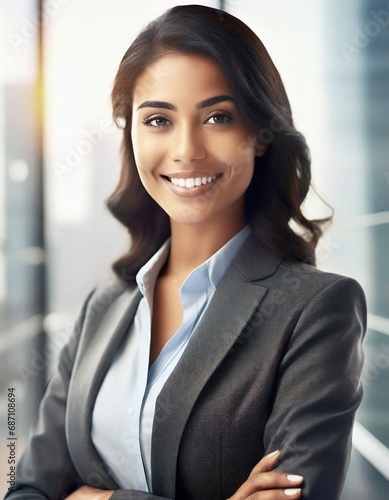 Succesful Business Woman or Entrepreneur. Wearing Fashionable Business Outfit.