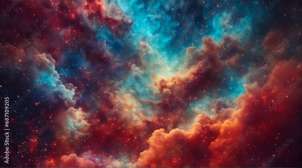Cosmic multicolor sky full of stars	 , science nebula milky way  infinity earth solar 