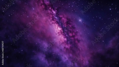 Nocturnal purple night sky , science nebula milky way  infinity earth solar  photo