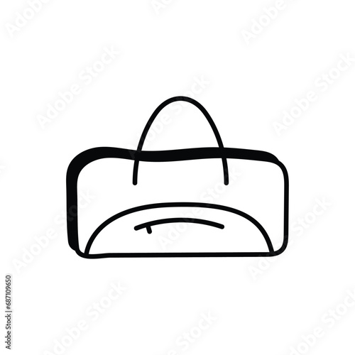 Cricket Bag icon vector stock illustration