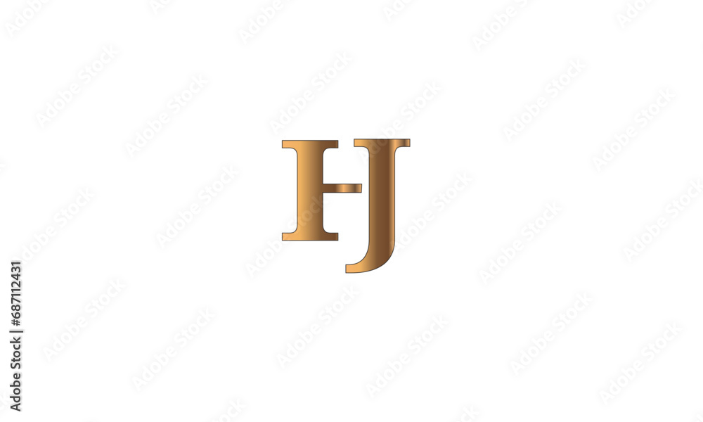 HJ, JH, H, J Abstract Letters Logo Monogram HJ, JH, H, J Abstract Letters Logo Monogram