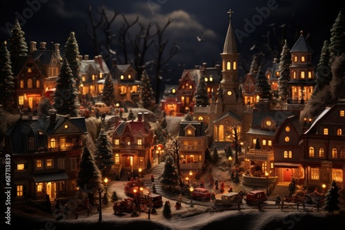 Christmas Village Displays - Generative AI