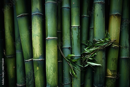 Abstract Bamboo Stalks Pattern Background  