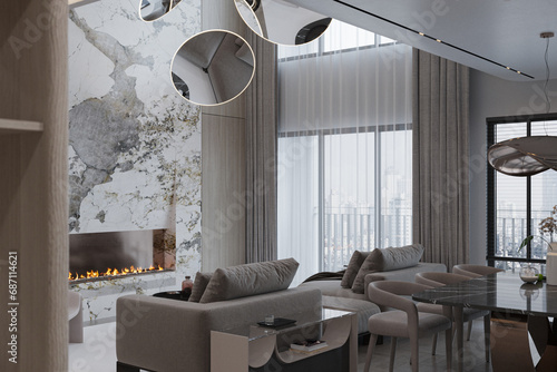Luxury Living Room Interior A Guide to Creating an Opulent Space with sofa firespace