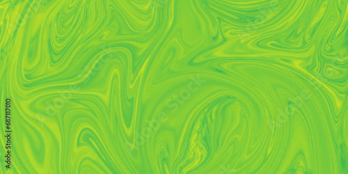 Liquid marbling paint texture background green colors are amazingly bright, luminous, translucent, free-flowing, and dry quickly. Abstract liquid wavy background. 