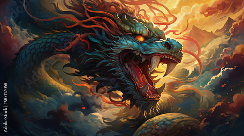 Chinese Dragon illustration