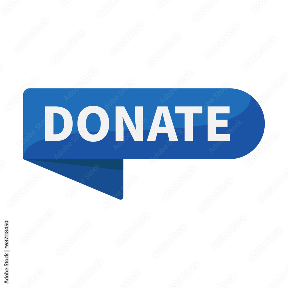 Donate In Blue Rounded Rectangle Ribbon Shape For Philanthropy Event Donation
Donate In Blue Rounded Rectangle Ribbon Shape For Philanthropy Event Donation