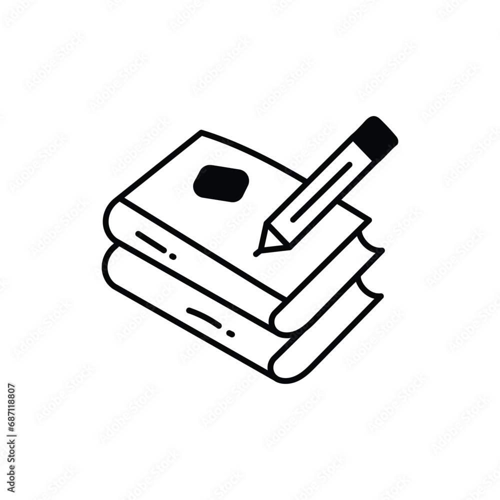 Study icon vector stock illustration Study icon vector stock illustration