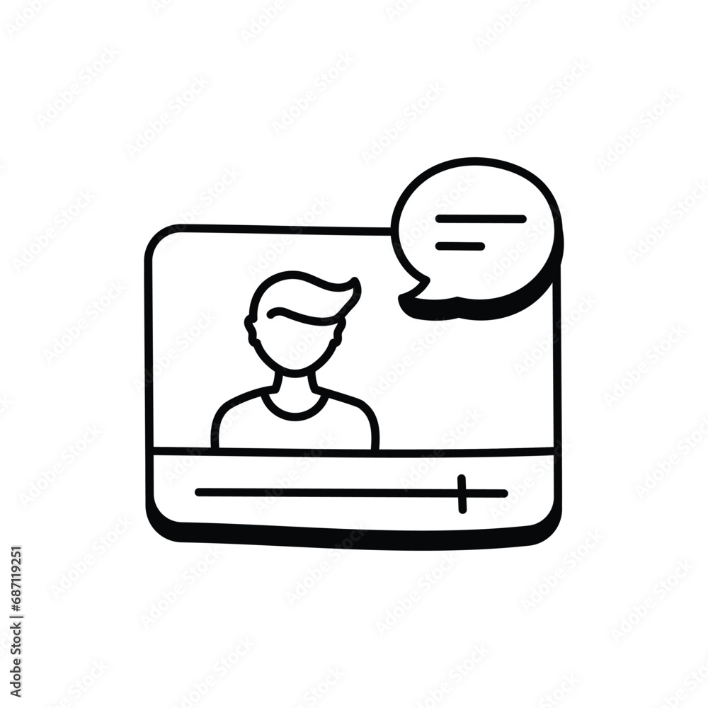 Video Tutorials icon vector stock illustration Video Tutorials icon vector stock illustration