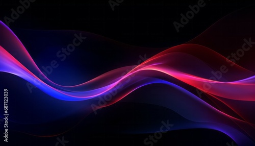 Modern abstract colorful wave waving background with line light