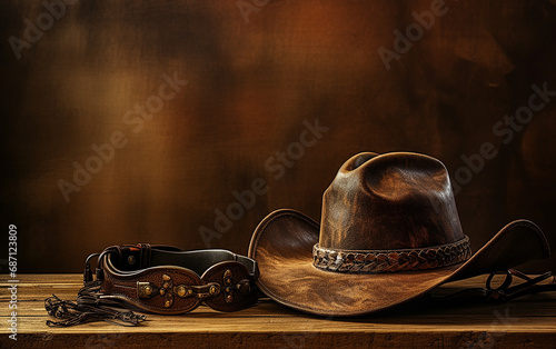 
Estilo cowboy ocidental vintage photo
