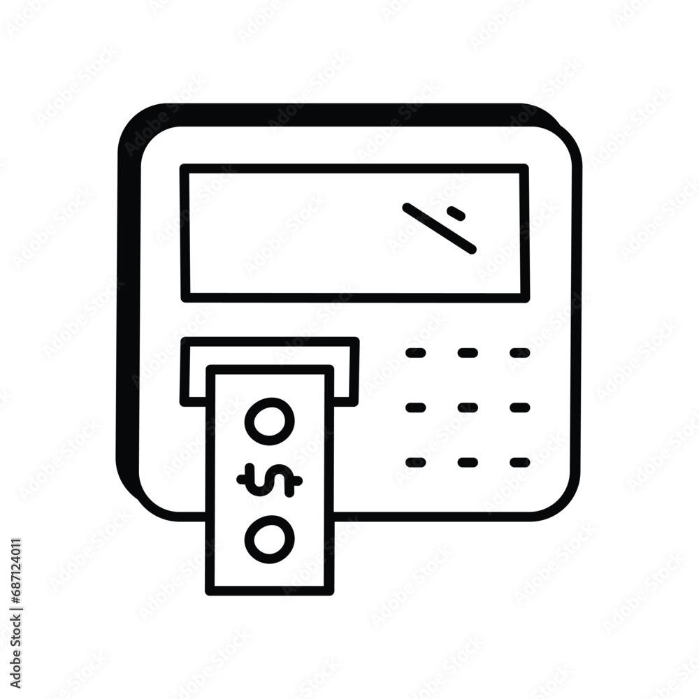 ATM icon vector stock ilustration ATM icon vector stock ilustration