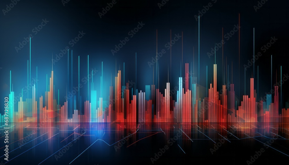Abstract business financial candle stick graph chart of stock market investment trading Abstract business financial candle stick graph chart of stock market investment trading