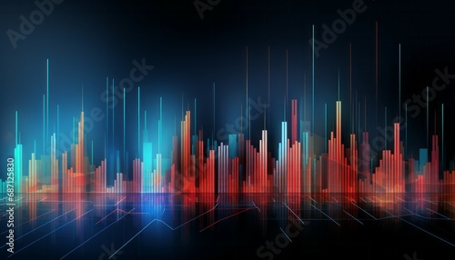 Abstract business financial candle stick graph chart of stock market investment trading © Bold24