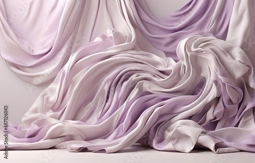 silk fabric background light purple color