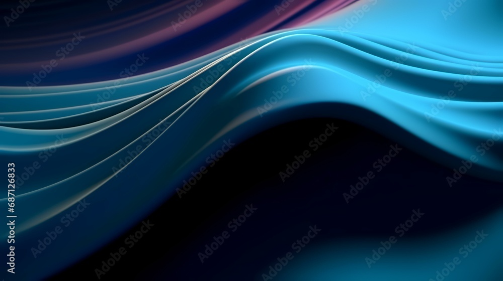 Abstract blue background with smooth lines, 3d rendering, computer-generated images Abstract blue background with smooth lines, 3d rendering, computer-generated images