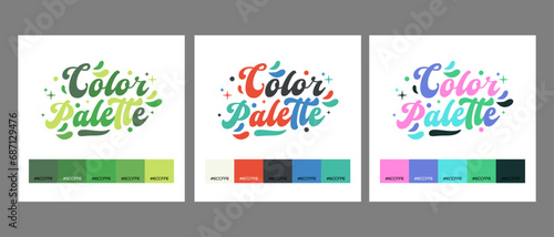 Color element. set Trend palette of color. Cozy autumn winter summer spring color pallete. Swatch cozy shade tone	