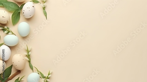 Easter Eggs with Spring Blossoms
