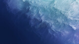 blue surface of the ocean, view from above, aerial perspective