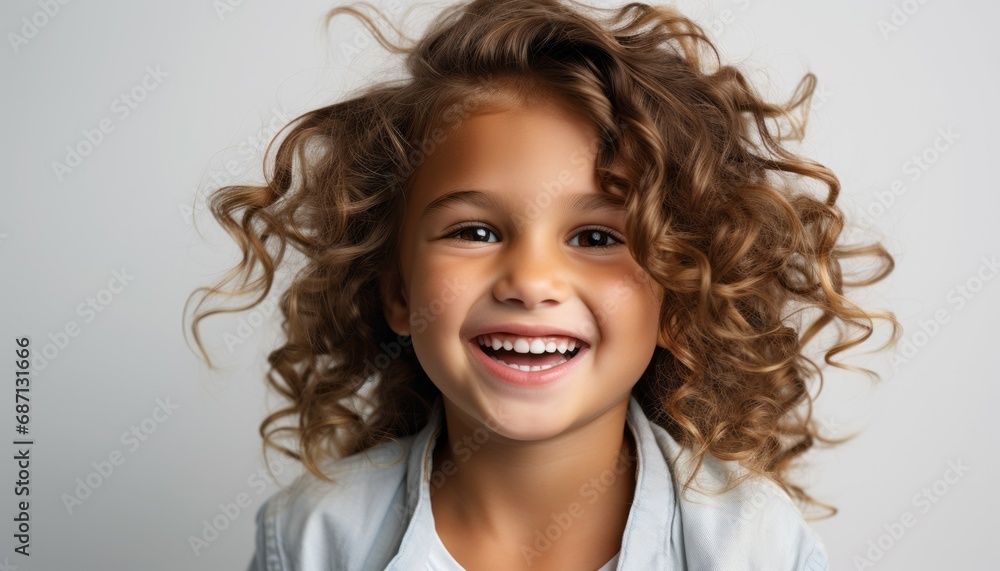 Portrait of a happy smiling laughing child girl Portrait of a happy smiling laughing child girl