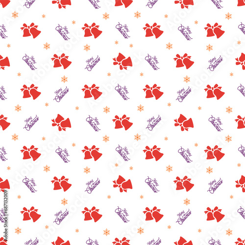 Chrismas new year seamless pattern with gift box deer snowman vector illustration