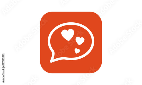 Heart dating logo