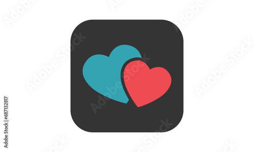 Heart dating logo