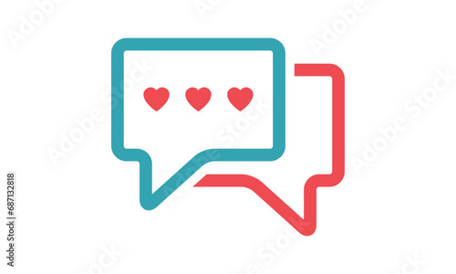 Heart dating logo