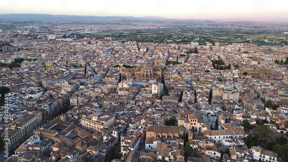 drone photo Granada Spain Europe
