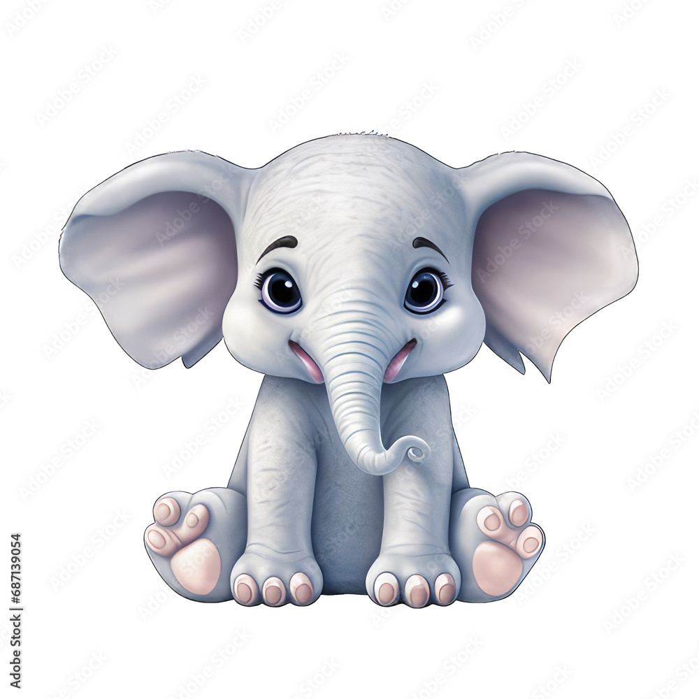 Fototapeta premium elephant cartoon png