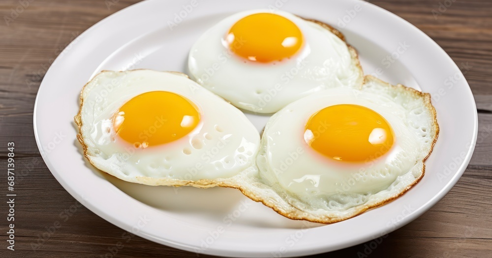 Enjoying the Simple, Yet Nutritious, Pleasure of Fried Eggs. Generative AI Enjoying the Simple, Yet Nutritious, Pleasure of Fried Eggs. Generative AI