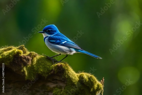 blue bird on a branch © Muhammad