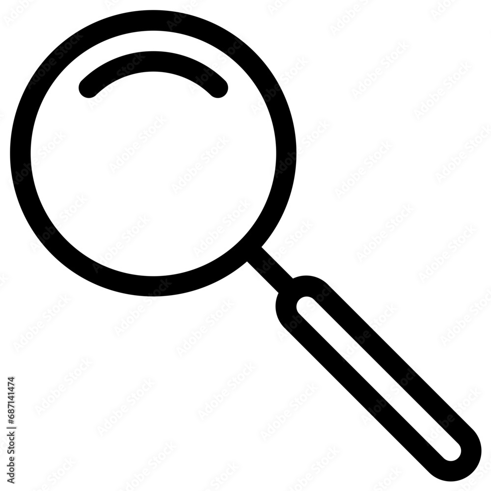 Magnifying glass icon for search or zoom Magnifying glass icon for search or zoom
