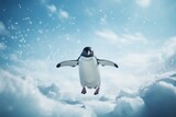 penguin in the sky