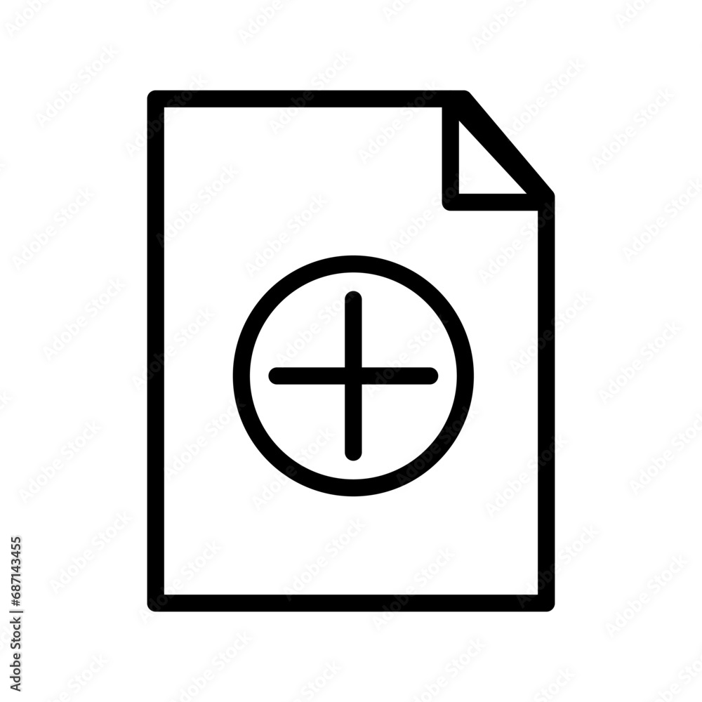 Vector symbol icon is perfect for web design. Isolated paper document flat illustration. File folder element for organizing data. Plus sign on the office or add button. Pictogram app for interface Vector symbol icon is perfect for web design. Isolated paper document flat illustration. File folder element for organizing data. Plus sign on the office or add button. Pictogram app for interface