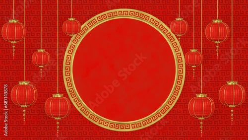 Chinese New Year Animated background photo